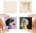 キャンバス キャンバスボード 正方形 ミニキャンバス ミニサイズ 画材 絵画 水彩画 油絵 5.5cmx5.5cm 24個セット(ホワイト)