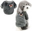 AmzBarley 犬服 ロンパース セーター ジャンパー パジャマ ジャケット 柔らかい 防寒 保温 暖かい 可愛い ドッグウェア フリース カバーオール