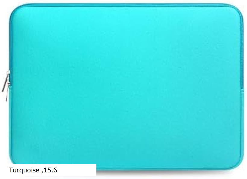 キャリングバッグ - マックブックケース PC パソコン (Turquoise, 15.6)