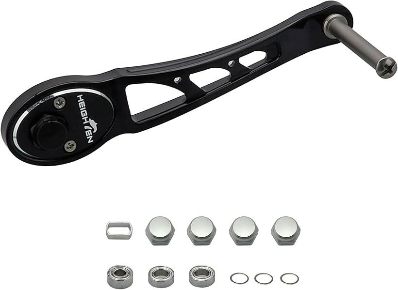 Other - ベイト リール ハンドル ノブなしシマノ SHIMANO ダイワ DAIWA アブ Abu ベイトリール 通用 Ach Series 795 (ブラック, 80/90mm可変)