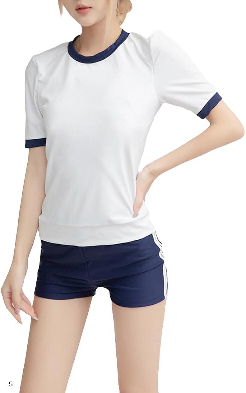 【P5倍★BLACK FRIDAY】体操服 コスプレ 上下セット 短パン ハロウィン 仮装(S)