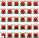 キースイッチ ゲーミングキーボード スイッチ交換 メカニカルキーボード 軸 30個セット ゲームをもっと楽しく。(レッド)(2)