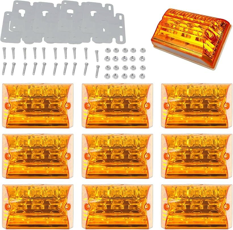 バリエーションコード : 2bk5w9n6xl商品コード2bk5w2jh0y商品名サイドマーカー 24V LED トラック デコトラ 大型車 10個セット ダウンライト マーカーランプ アンダーライト 防水ブランドMTP ＆ Styleカラーアンバー「高輝度LED搭載で夜間の視認性アップ」 24V対応サイドマーカーランプです。鮮やかな発光で夜間走行時の視認性を向上させ、トラック・大型車・デコトラのドレスアップにも最適。存在感のある発光で車両をスタイリッシュに演出します。「ダウンライト機能付きで足元まで明るく照射」 通常のサイドマーカーとしてだけでなく、車体下を照らすダウンライト機能を搭載。アンダーライトとしても活躍し、夜間の雰囲気をより美しく演出します。デコトラカスタムやナイトシーンにもおすすめです。「24V車対応」 24V仕様のため、トラック・大型車・作業車・デコトラなど幅広い車種に対応。様々な車両へ取り付け可能です。愛車のカスタムや補修用としても活躍します。「簡単取付」 取り付けステーにより簡単に装着することができます。取り付けに必要なナットも付属しているので、愛車を手軽にドレスアップすることができます。＊破損の原因になるためネジの締め過ぎにはご注意ください。※ 他ネットショップでも併売しているため、ご注文後に在庫切れとなる場合があります。予めご了承ください。※ 品薄または希少等の理由により、参考価格よりも高い価格で販売されている場合があります。ご注文の際には必ず販売価格をご確認ください。※ 沖縄県、離島または一部地域の場合、別途送料の負担をお願いする場合があります。予めご了承ください。※ お使いのモニタにより写真の色が実際の商品の色と異なる場合や、イメージに差異が生じることがあります。予めご了承ください。※ 商品の詳細（カラー・数量・サイズ 等）については、ページ内の商品説明をご確認のうえ、ご注文ください。※ モバイル版・スマホ版ページでは、お使いの端末によっては一部の情報が表示されないことがあります。すべての記載情報をご確認するには、PC版ページをご覧ください。＊取り付け方法・場所によっては、保安基準を満たさない場合があります。自己責任にてお取付・ご使用をお願いします。