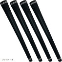ゴルフグリップ シンプル スタンダード バックラインなし R58 アイアン ウェッジ フェアウェイウッド ユーティリティー ドライバー(ブラック 4本)