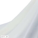 ストレッチ シフォン 生地 100D 1way 幅150cm 伸縮性少 透ける 無地 布(ホワイト, 2m)