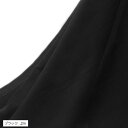 ストレッチ シフォン 生地 100D 1way 幅150cm 伸縮性少 透ける 無地 布(ブラック, 2m)