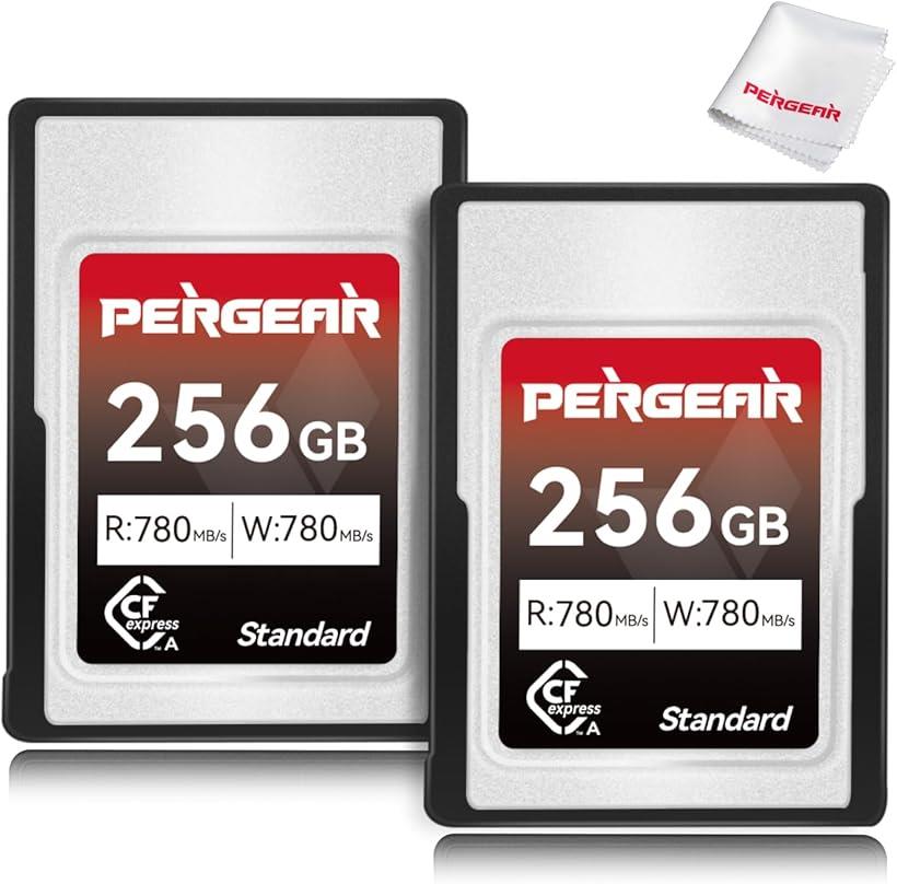 互換品 CFexpress Type A メモリカード 256GB 2個入れ 最大780MB/秒の読み取り速度 780MB/秒の書き込み速度 4K 120P、8K 30P録画対応