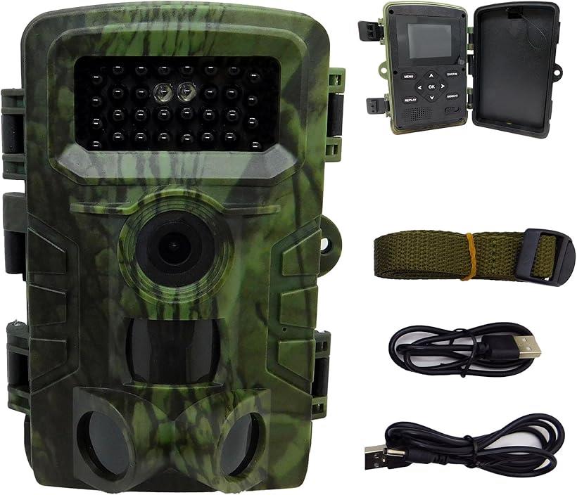 【楽天ランキング1位入賞】トレイルカメラ 5800万画素 防犯カメラ 屋外 小型 防水 IP66 赤外線 人感センサー 夜間対応 乾電池でも使用可能