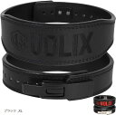 レバーアクションベルト ナロータイプ ワンタッチ着脱 トレーニングベルト 筋トレ(ブラック, XL)