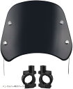 バイク 風防 ウインドシールド スクリーン ウインドスクリーン カウル 汎用(ブラック)(2)