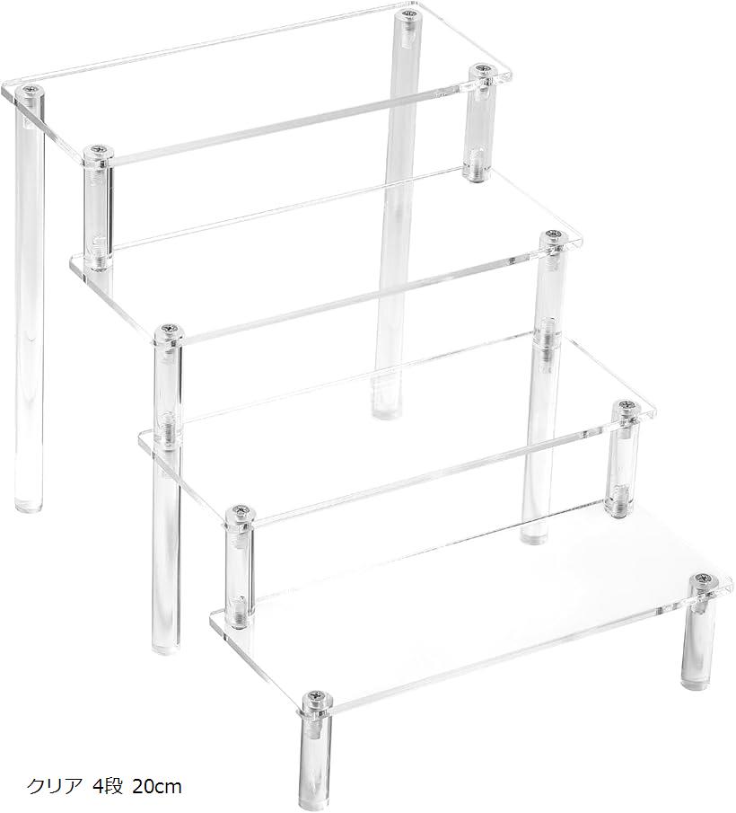 バリエーションコード : 2b96nsqtp1商品コード2b96npwir0商品名フィギュア アクリル クリア ディスプレイ コレクションケース 棚 台 スタンド クリア 4段 20cmブランドzutto motto zakkaカラークリア...