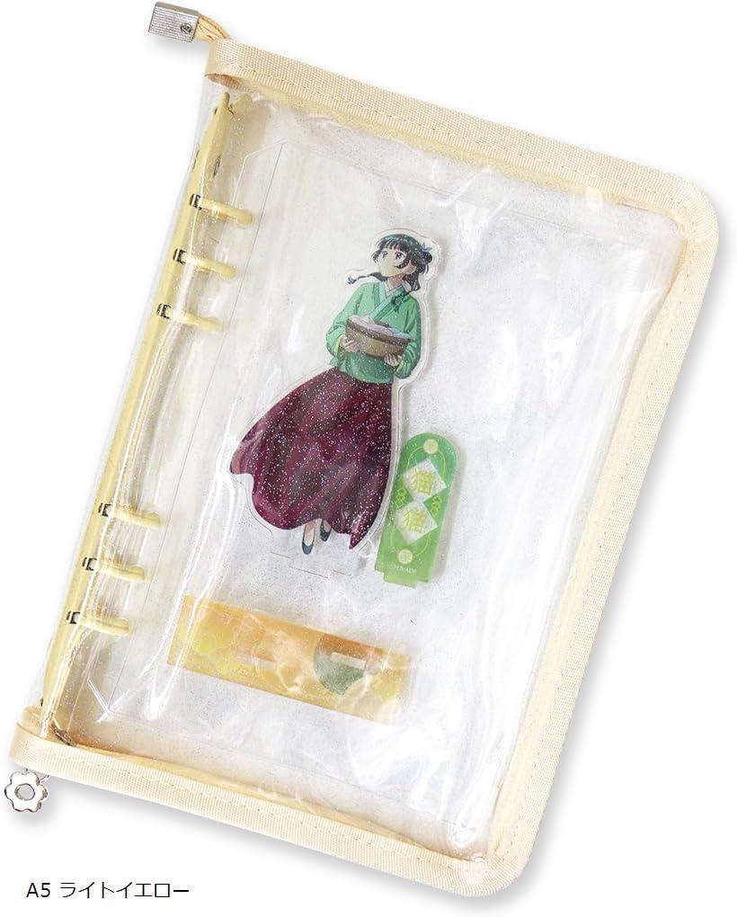 アクスタケース 収納 ファイル アクリルスタンド 推し活グッズ 持ち運び オタ活グッズ a5 a6 バインダー 6穴 ライトイエロー (A5 ライトイエロー)