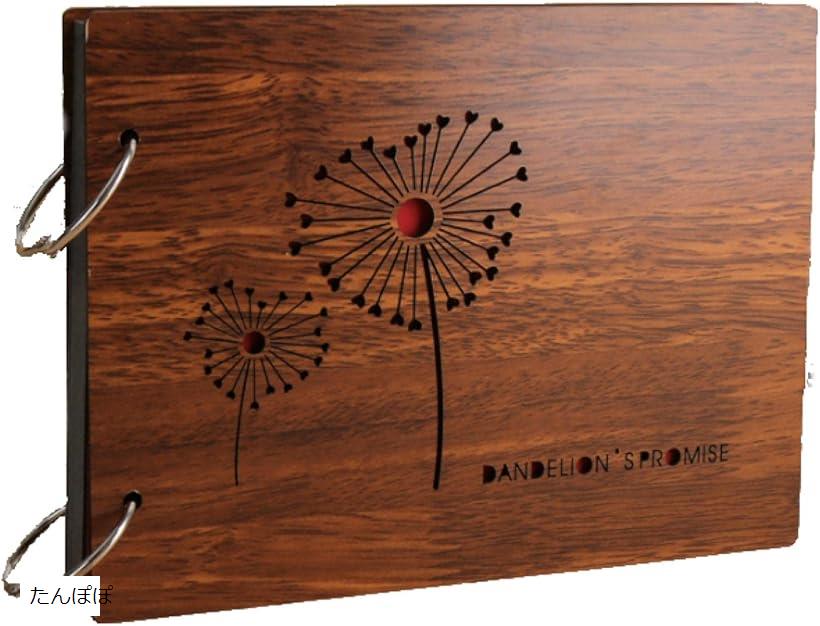 アルバム 手作り プレゼント 赤ちゃん 子供 ギフト 写真 記念日 30枚 60ページ たんぽぽ (たんぽぽ, L, ワンサイズ)