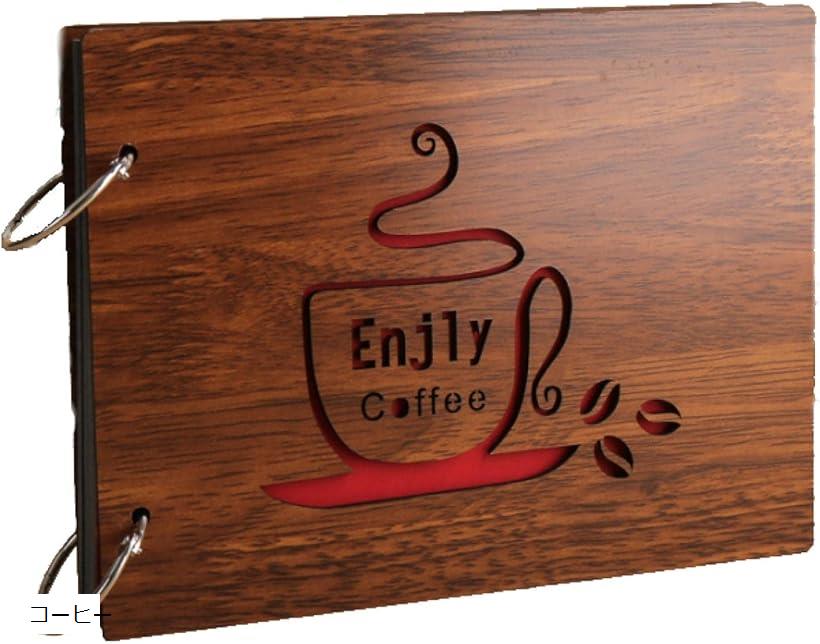 アルバム 手作り プレゼント 赤ちゃん 子供 ギフト 写真 記念日 30枚 60ページ コーヒー (コーヒー, L, ワンサイズ)