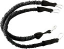 負荷バンド黒 20kg2本セット(ブラック)