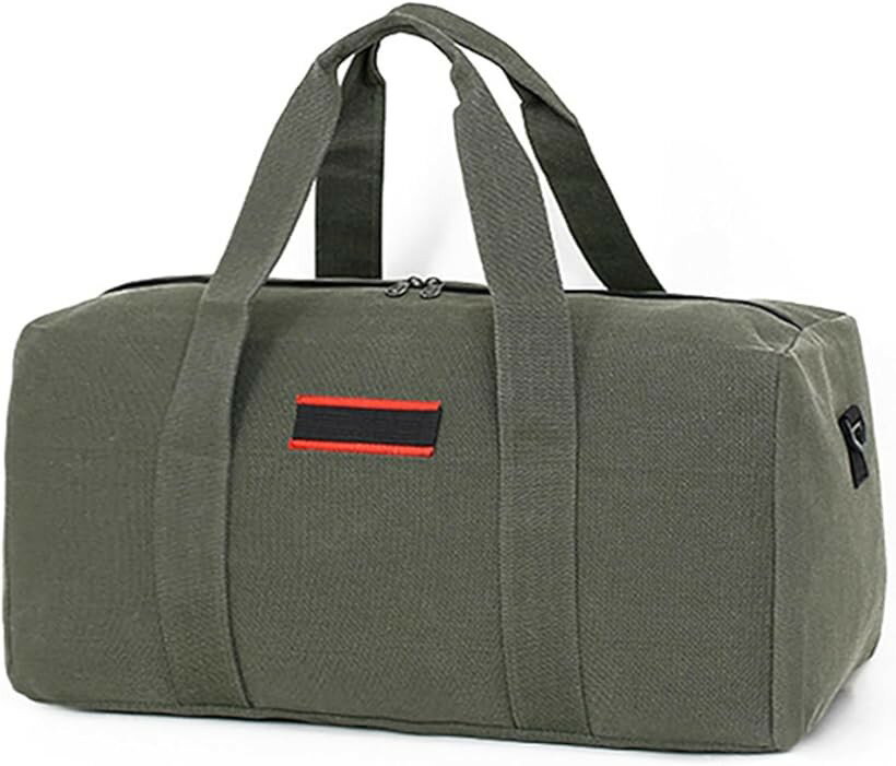 大型収納 アウトドアバッグ キャンプバック 大容量 キャンプ道具 収納袋(グリーン, L)