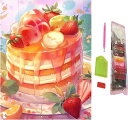 ダイヤモンドアート アートパネル 四角いビーズ キット ビーズアート 手芸 ダイヤモンドペインティング スクエア 30x40cm(6)