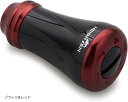 19mm リール ハンドル ノブ 6.8g シマノ ダイワ 通用 Shimano Type Daiwa S用 New Pillar Series 872(ブラック&レッド)