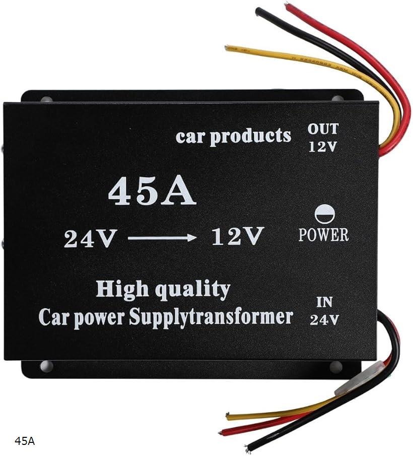 DCDCコンバーター 24V＞12V 30A ヒューズ付 過電圧保護 大型車 トラック用 45A (45A)