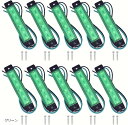 サイドマーカー トラック マーカーランプ グリルマーカー デイ 車 led デコトラ 24v 12v パーキング ライト 10個 緑(グリーン)(2)