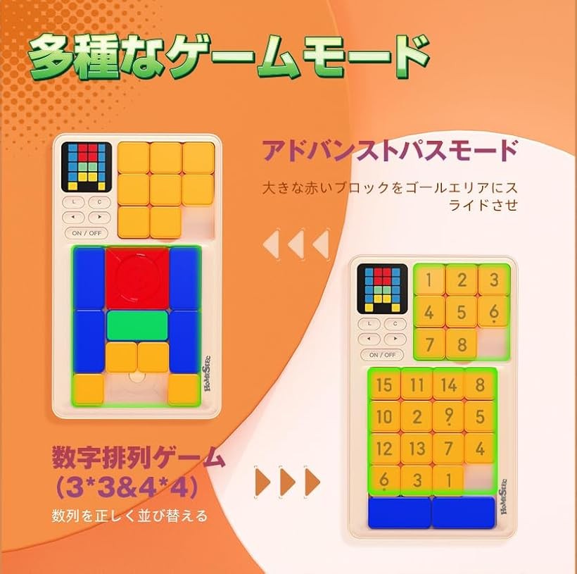 【楽天ランキング1位入賞】スーパースライド パズル ゲーム 520レベル 解答あり 脳...