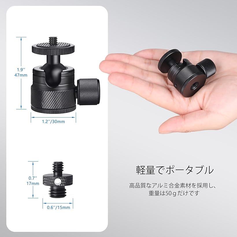 ���� �ܡ��� ��ͳ���� 2�ĥ��å� ��ſ� �ߥ� ���ӥإå� ���� ����߹�� �ޥ������ܡ���إå� 360�ٲ�ž��ǽ �ѥΥ�� �������� �饤�ȥ������ DSLR����� �ӥǥ������б� �Ѳٽ�3���� (2�ĥ��å�)