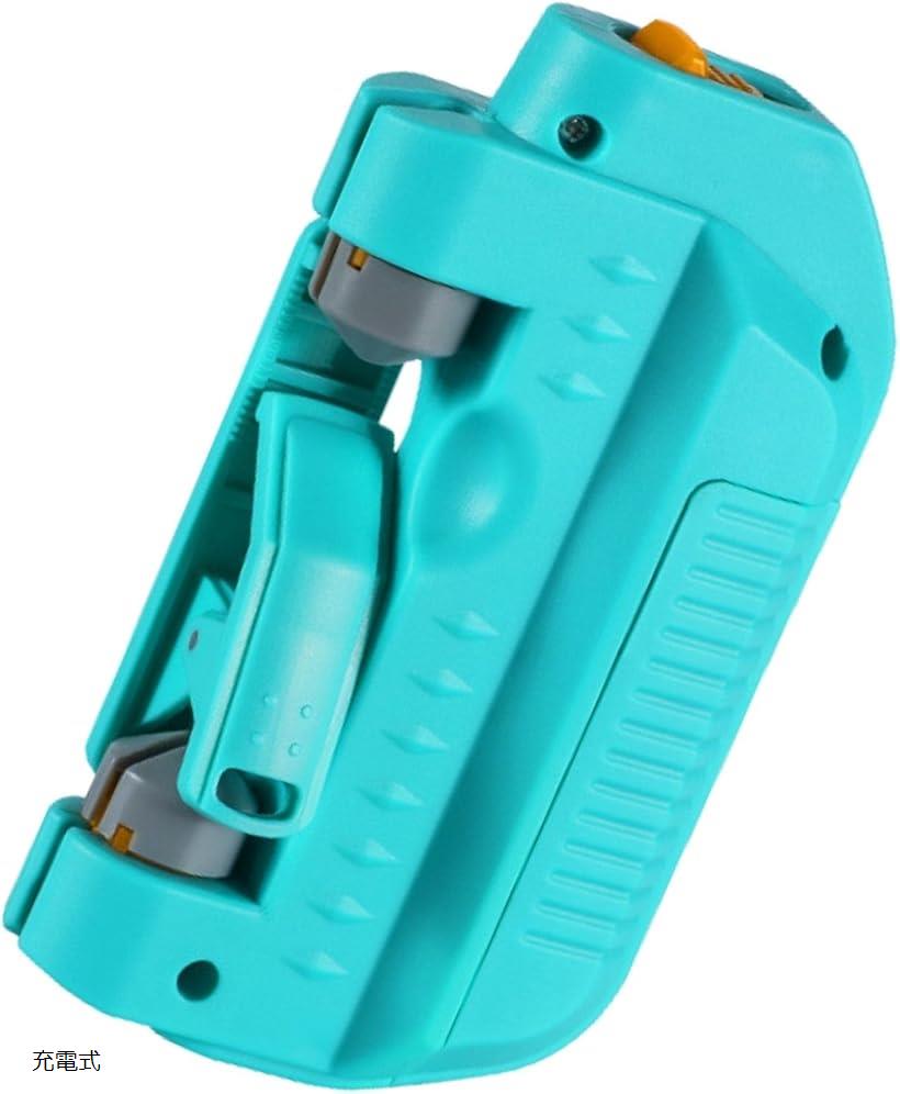 ライン結び機 MIDノット リーダー 釣り 電動 ノットアシスト 釣り糸 PEライン ショックリーダー 充電式 (グリーン)