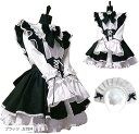 忘年会 メイド服 ゴスロリ 女装 コスプレ 衣装 ロリータ ウェイトレス パーティー クリスマス(ブラック, 女性M)(3)