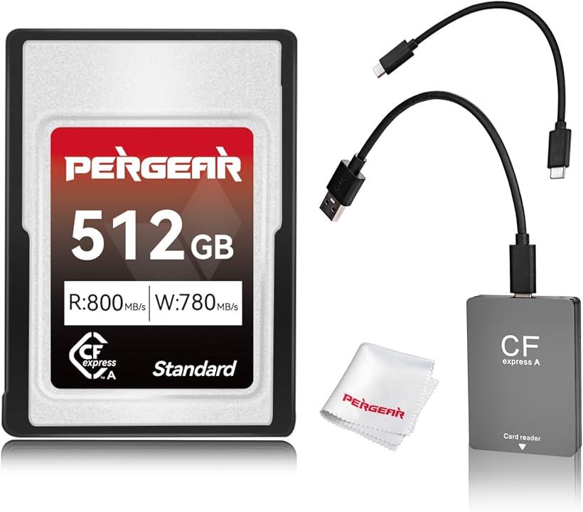互換品 Standardシリーズ 512GB Type メモリカード カードリーダー付属 最大780MB/秒の書き込み速度 800MB/秒までの読み取り速度 4K 120P、8K 30P 録画対応可能
