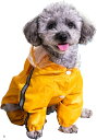 コスパがGood。なレインコート 犬 かっぱ 中型犬 小型犬 犬かっぱ 犬レインコート 防水 雨 梅雨 犬用 ONLYわん..(黄色, S)(4)