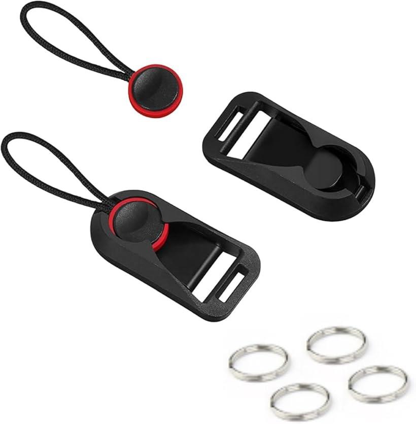 アンカーリンクス ストラップアダプター 丸角リング付 カメラ・双眼鏡に汎用(レッド, アンカーリンクス..