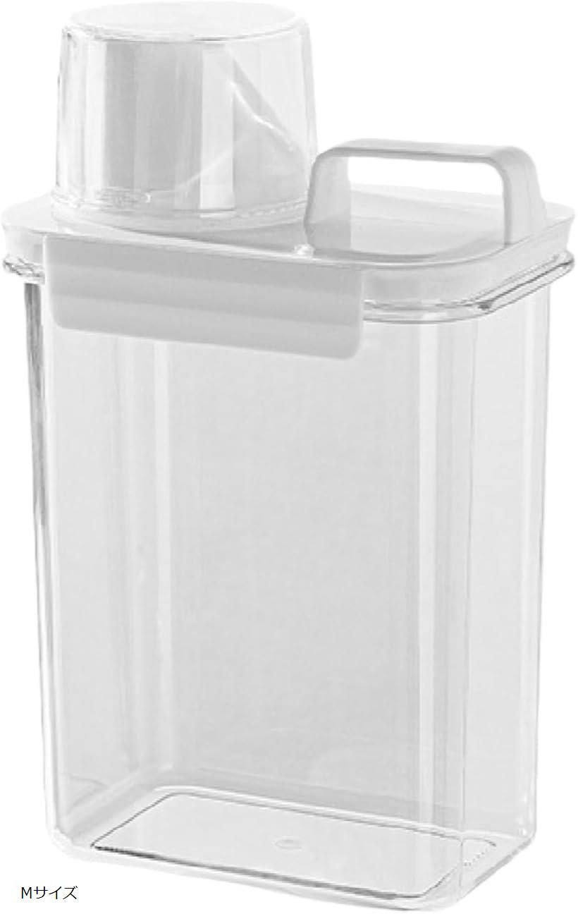 ペットフードストッカー 保存容器 密閉 犬用 猫用 軽量カップ付き 大 (Mサイズ)