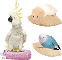 爪とぎ ステップ とまり木 スタンド インコ ハムスター 小鳥 モモンガ セット(ピンク)