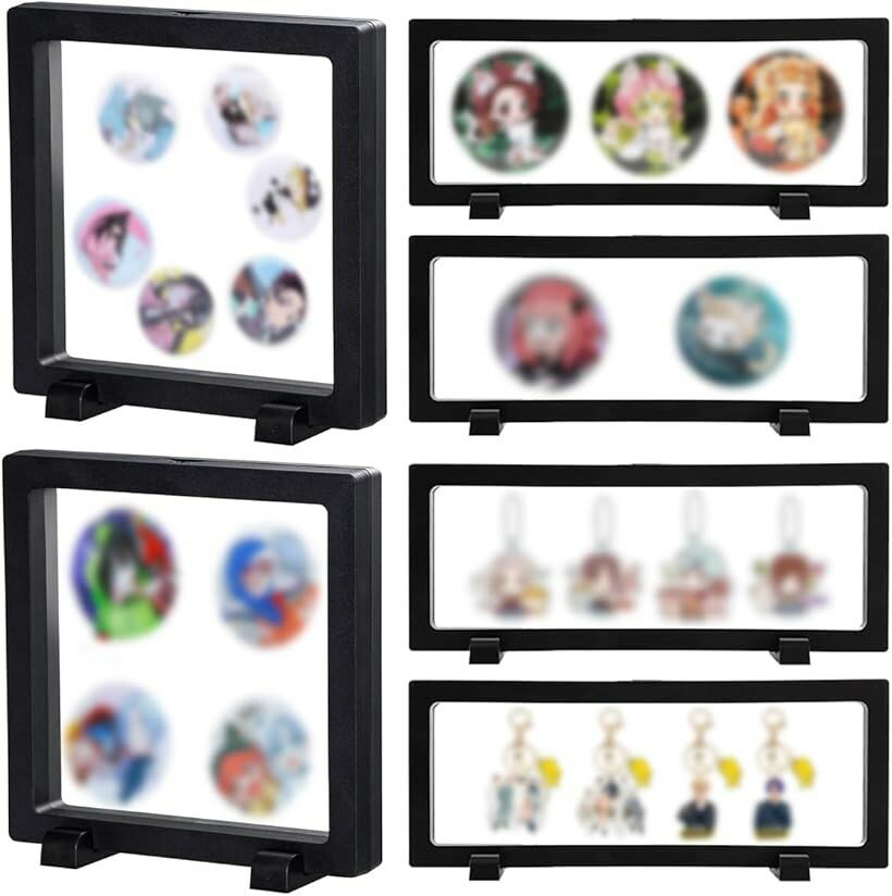 【楽天ランキング1位入賞】ラバーストラップ アクリルキーホルダー ディスプレイスタンド 収納 6個セット...