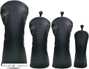 h&b ゴルフ ヘッドカバー 高級 高耐久性 PVC クラブヘッド ゴルフクラブ用 ゴルフギア(カーボン調, フルセット)