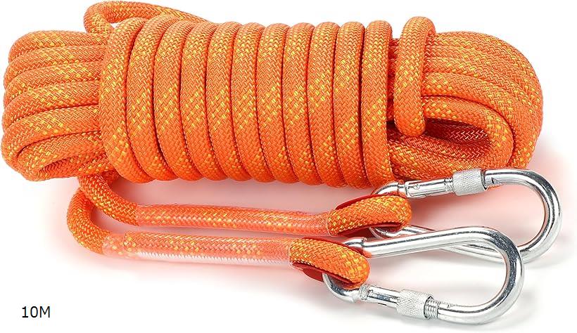 耐久 ロープ 幅広く使える多用途タイプ 多機能 多目的 直径 12mm オレンジ キャンプ アウトドア 引越し..