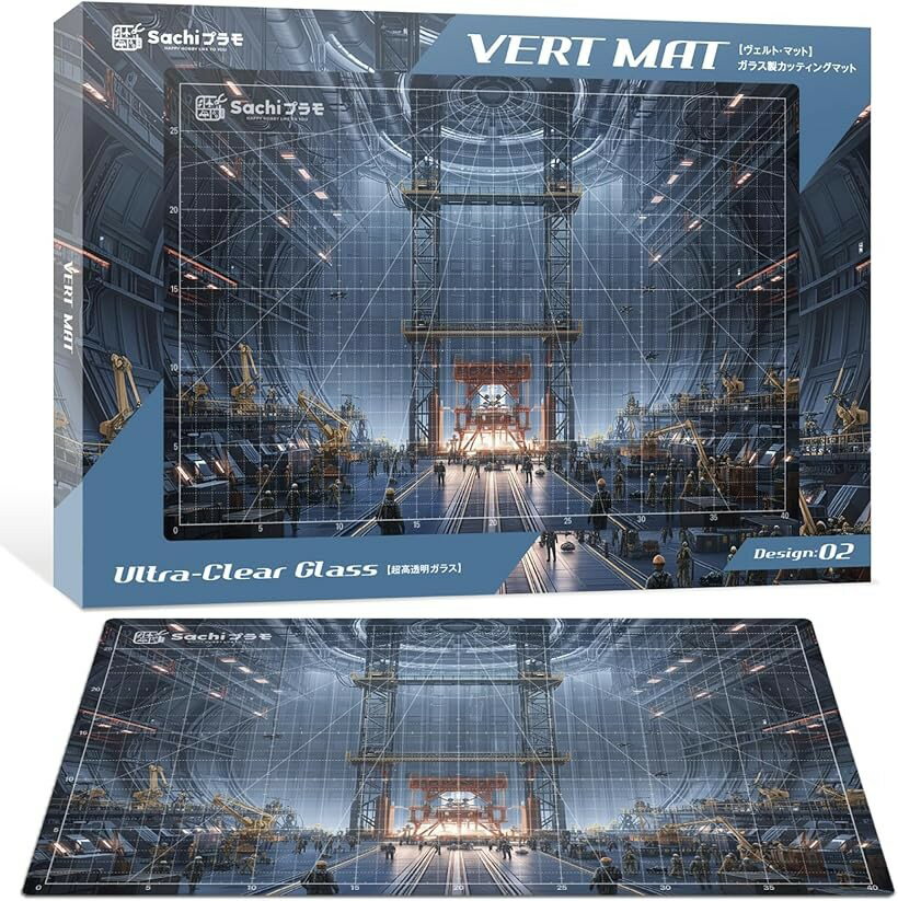 VERTマット Ultra-Clear ガラス製 カッターマット カッティングマット 高機能 高汎用 高耐久 作業用デスクボード シ…