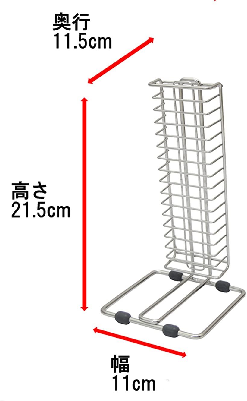 18-8ステンレス 角度付包丁スタンド 4013310