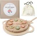 専用収納袋付き おままごと 木製 木のおもちゃ 食品衛生法適合検査済 ままごとセット プレゼント 知育玩具 ギフト モンカシェ(ナチュラルウッド)