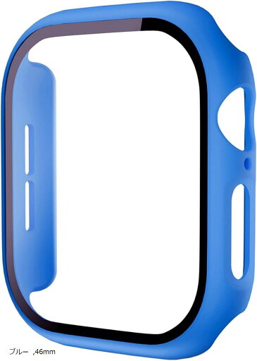 アップルウォッチ カバー Apple watch ケース 保護ケース 保護カバー(ブルー, 46mm) アップルウォッチ カバー Apple watch ケース 保護ケース 保護カバー(ブルー, 46mm)