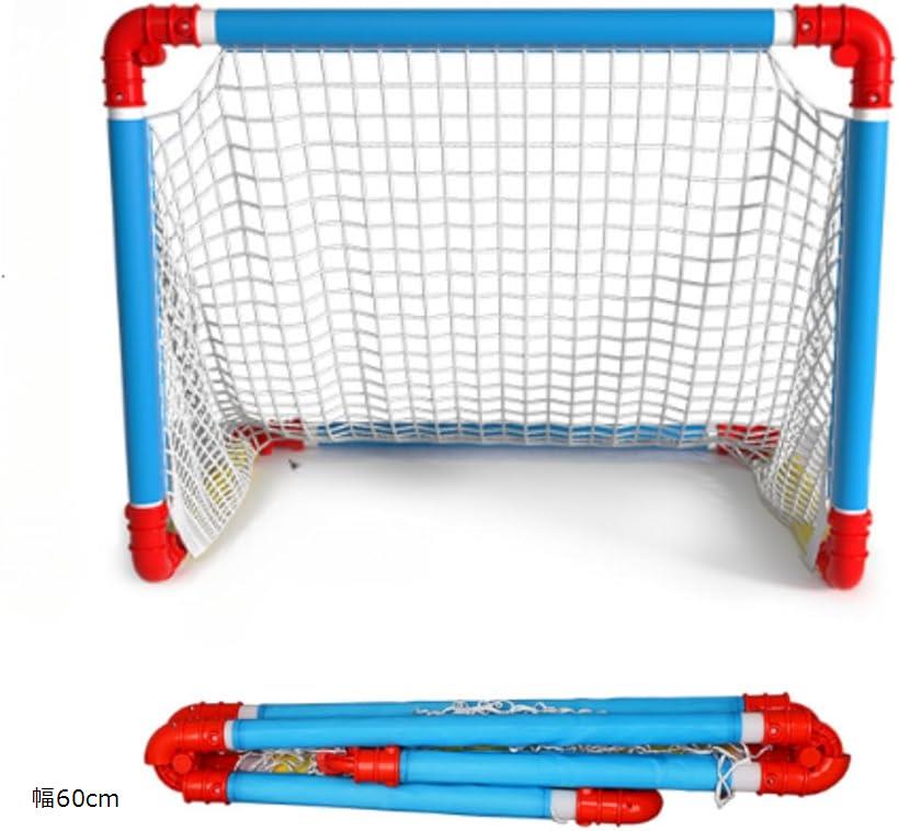 Uccellino 折りたたみ サッカーゴール 簡単組み立て カラフル 子供用 児童用 学校 児童館 フットサル 折り畳み 持ち運び簡単 ケース付き(カラフル,...