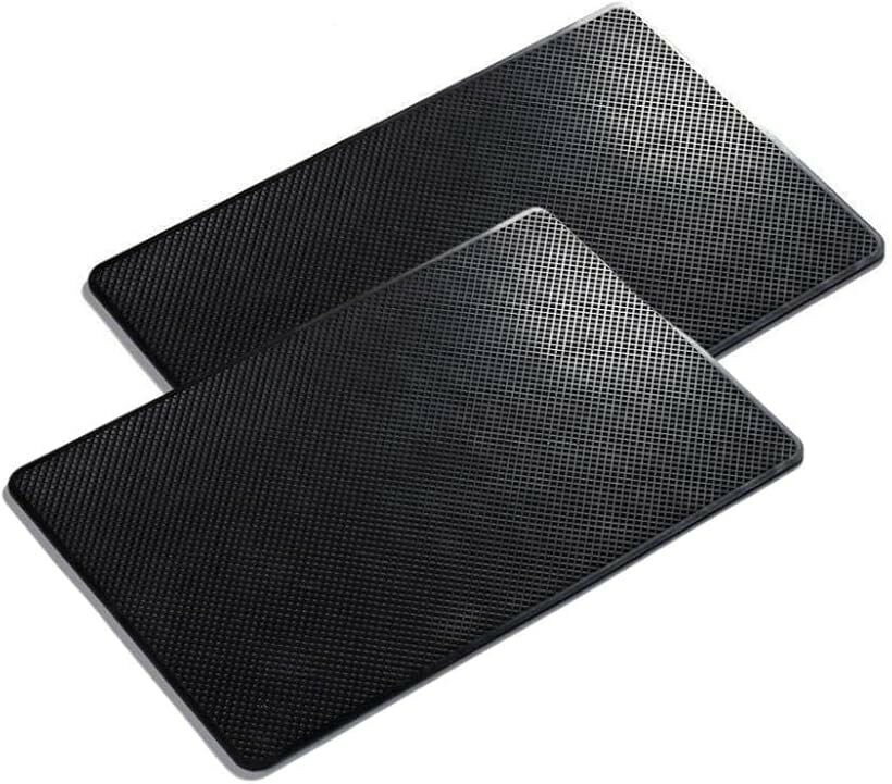 車 滑り止めシート ダッシュボード 滑り止めマット ノンスリップ 超強力 2枚セット (ブラック)