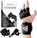 TENASGEAR KANAMEジムトレ初心者応援セット リストラップ トレーニンググローブ 2点セット ウエイトトレーニング マメ防止 手首固定 ハニカム メンズ レディース 筋トレ ダンベル ベンチプレス 懸垂(ブラック, M)(4)