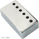 ピックアップカバー ハムバッカー ギター エレキレスポール ダブルコイル カスタム パーツ 6穴(クローム, 50mm)