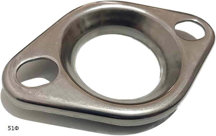 互換品 汎用 マフラー フランジ SUS 304 ステンレス 溶接 プレス カー用品 サイレンサー 排気 補修 ブラケット B SN-311-PH (51Φ)
