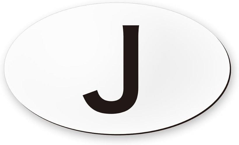 MKE マット仕上げ.. 国記号を表示するマグネット式のカーステッカー J/日本 (日本/J)