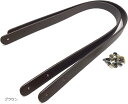 本革 レザー バッグの持ち手 取っ手55cm カシメ付 ハンドメイド リメイク ショルダーバッグ バッグ制作 トートバッグ ハンドバッグ 材料(ブラウン)