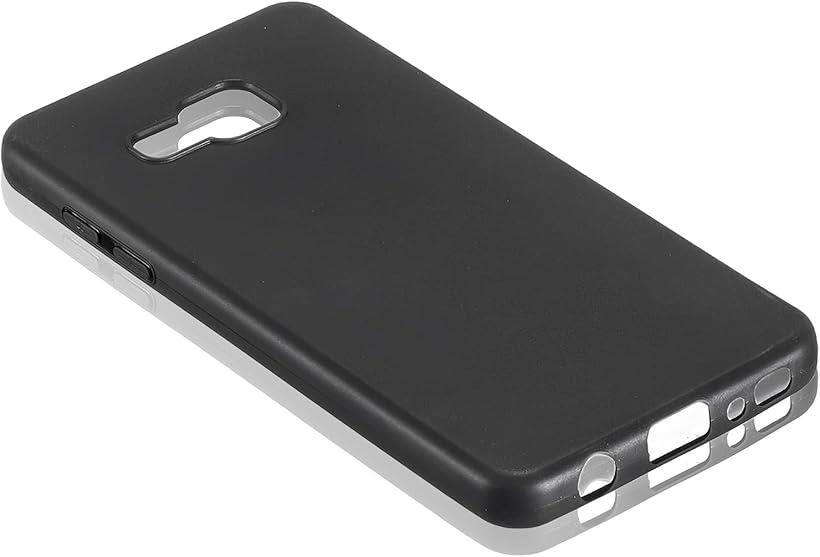 GALAXY Feel SC-04J ケース 保護ケース TPU シリコン 耐衝撃 磨り表面 指紋防止 軽量 薄型 ストラップホール付き カバー (ブラック, TMK-UCI-514)