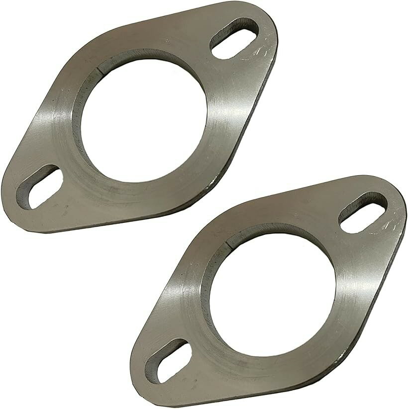 互換品 汎用 マフラー フランジ SUS 304 ステンレス 溶接 ジョイント カー用品 サイレンサー 排気 補修 2個 SN-384-MF2 (51Φ)