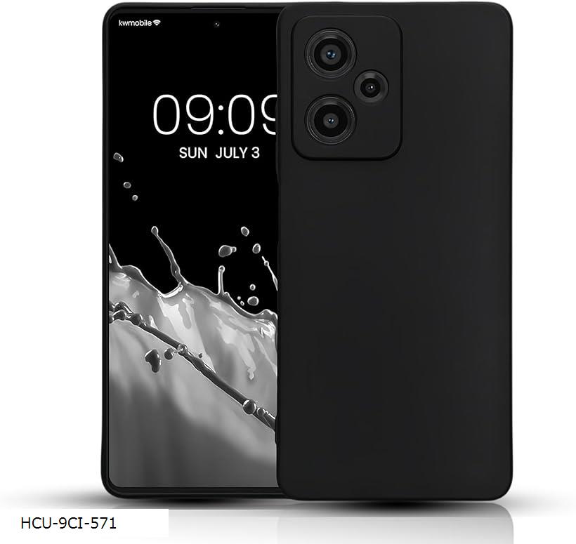 Rakuten - Xiaomi Redmi 12 5G ケース ブラック 用の マットブラック柔軟性 TPU素材耐衝撃 衝撃吸収 超薄型 軽量擦り傷防止 レッドミ カバー ソフト 黒 (HCU-9CI-571)